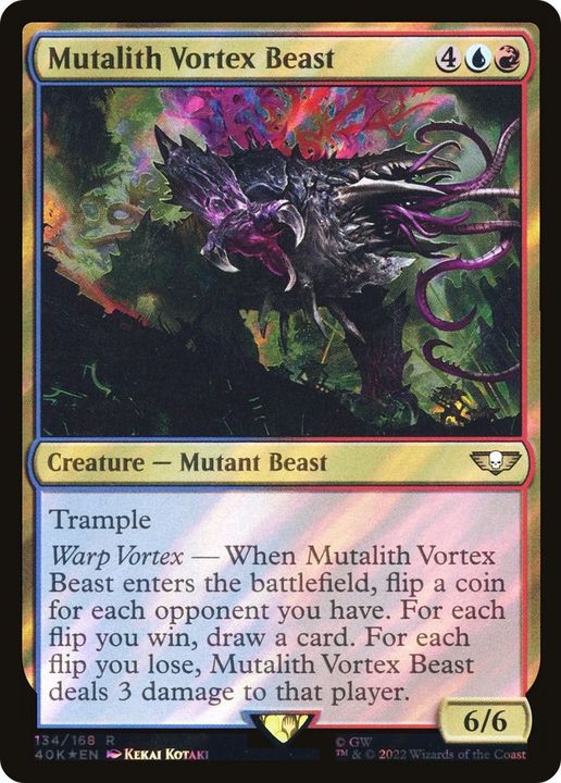 Mutalith Vortex Beast in the group Magic the Gathering / Sets / Warhammer 40,000 Tokens at Proxyprinters.com (18649)