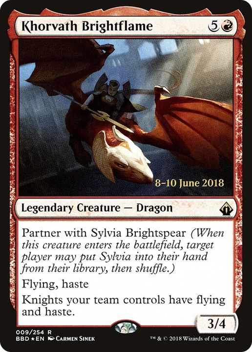 Khorvath Brightflame in the group Magic the Gathering / Types / Colors / Red at Proxyprinters.com (18662)