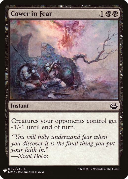 Cower in Fear in the group Magic the Gathering / Types / Colors / Black at Proxyprinters.com (18683)