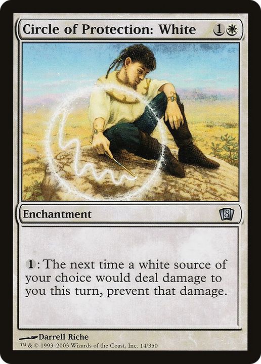 Circle of Protection: White in the group Magic the Gathering / Sets / Eighth Edition at Proxyprinters.com (1869)