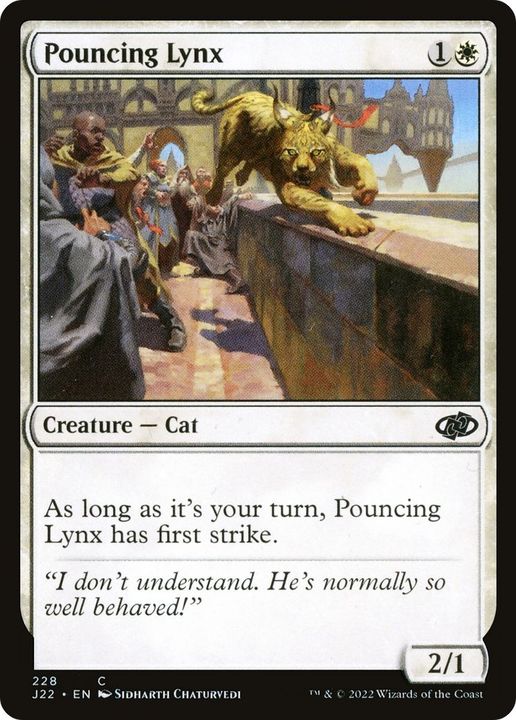 Pouncing Lynx in the group Magic the Gathering / Types / Colors / White at Proxyprinters.com (18695)