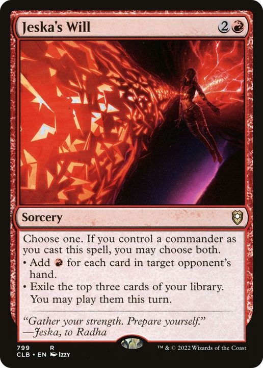 Jeska's Will in the group Magic the Gathering / Types / Colors / Red at Proxyprinters.com (18755)