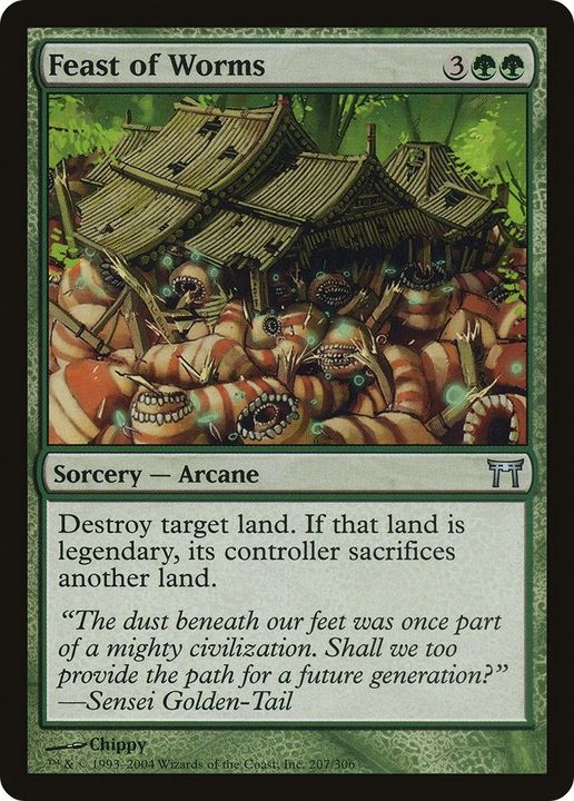 Feast of Worms in the group Magic the Gathering / Types / Colors / Green at Proxyprinters.com (18765)