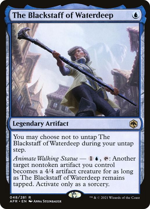 The Blackstaff of Waterdeep in the group Magic the Gathering / Types / Artifacts / Legendary Artifact at Proxyprinters.com (18780)