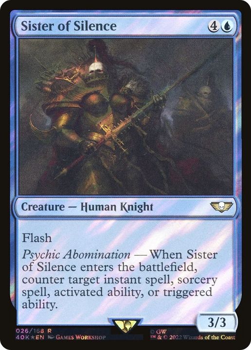 Sister of Silence in the group Magic the Gathering / Types / Creatures / Human at Proxyprinters.com (1879)