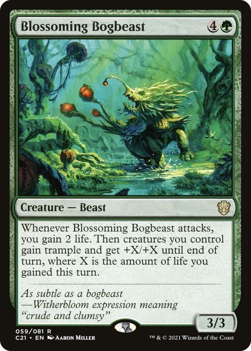 Blossoming Bogbeast in the group Magic the Gathering / Types / Colors / Green at Proxyprinters.com (18792)