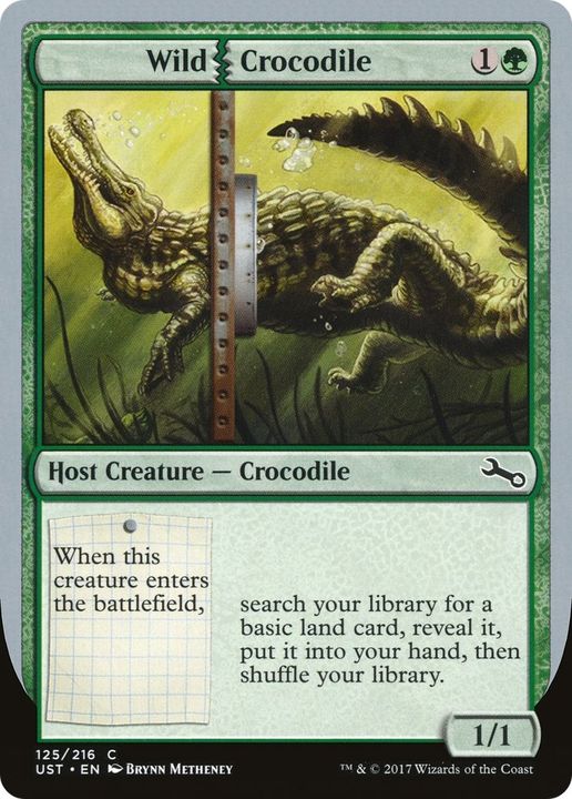 Wild Crocodile in the group Magic the Gathering / Sets / Unstable Promos at Proxyprinters.com (18793)