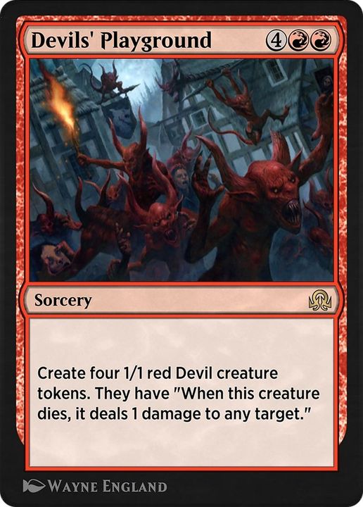 Devils' Playground in the group Magic the Gathering / Types / Colors / Red at Proxyprinters.com (18894)