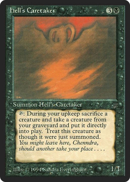 Hell's Caretaker in the group Magic the Gathering / Types / Colors / Black at Proxyprinters.com (18897)