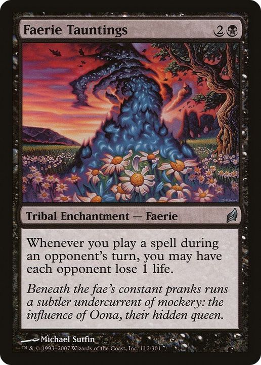 Faerie Tauntings in the group Magic the Gathering / Types / Colors / Black at Proxyprinters.com (18907)