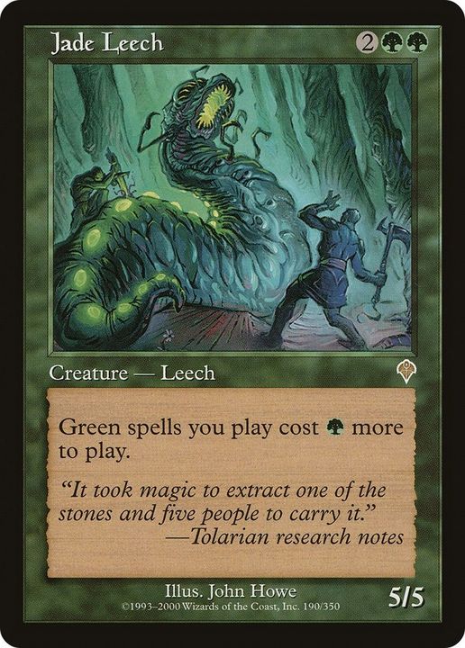 Jade Leech in the group Magic the Gathering / Types / Colors / Green at Proxyprinters.com (18949)