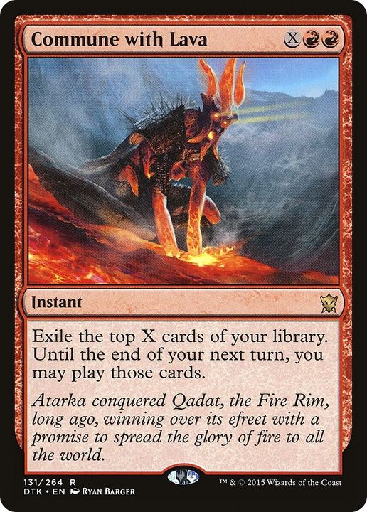 Commune with Lava in the group Magic the Gathering / Types / Colors / Red at Proxyprinters.com (1895)