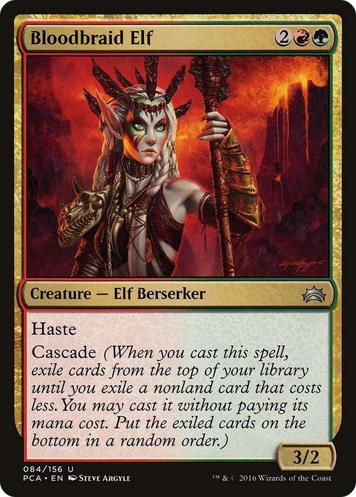 Bloodbraid Elf in the group Magic the Gathering / Types / Colors / Multicolors / G, R at Proxyprinters.com (18982)