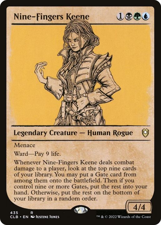 Nine-Fingers Keene in the group Magic the Gathering / Types / Colors / Multicolors / B, G, U at Proxyprinters.com (18984)