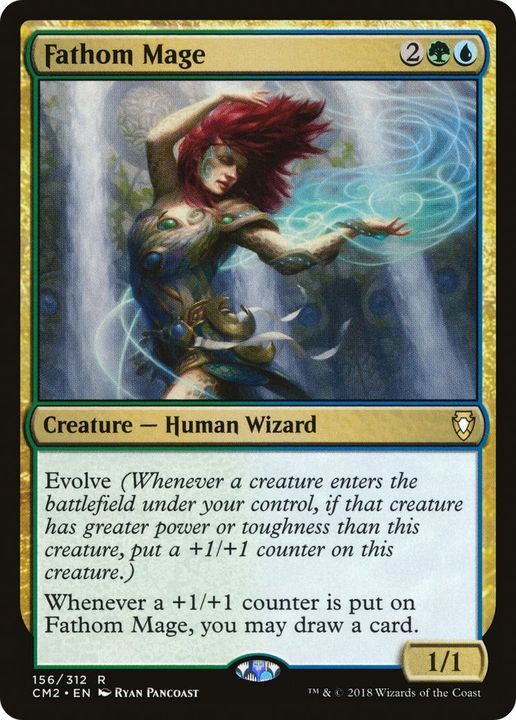 Fathom Mage in the group Magic the Gathering / Types / Colors / Multicolors / G, U at Proxyprinters.com (19034)