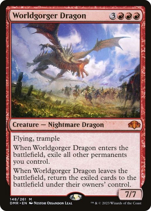 Worldgorger Dragon in the group Magic the Gathering / Types / Colors / Red at Proxyprinters.com (19047)