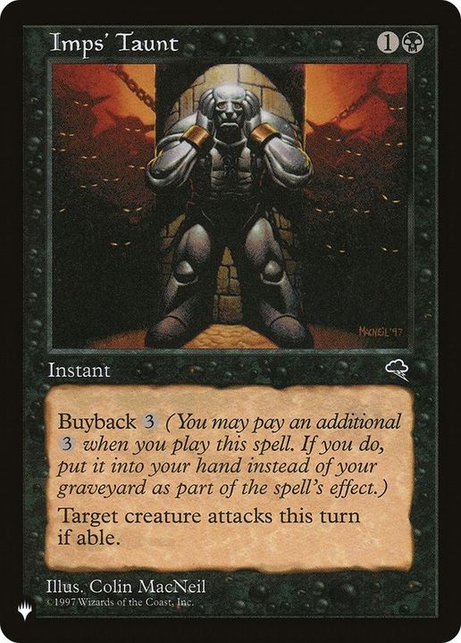 Imps' Taunt in the group Magic the Gathering / Sets / The List at Proxyprinters.com (19049)