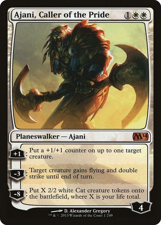 Ajani, Caller of the Pride in the group Magic the Gathering / Types / Colors / White at Proxyprinters.com (19064)