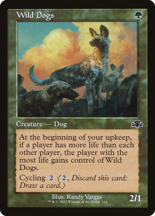 Wild Dogs in the group Magic the Gathering / Types / Colors / Green at Proxyprinters.com (19071)