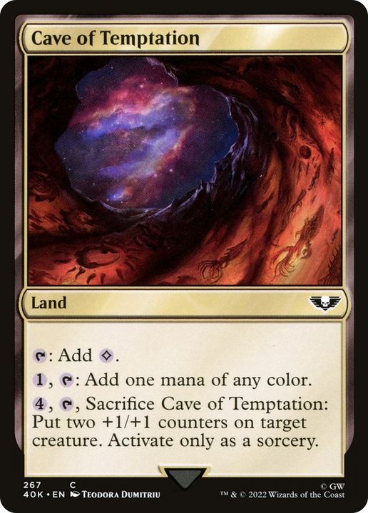 Cave of Temptation in the group Magic the Gathering / Sets / Warhammer 40,000 Tokens at Proxyprinters.com (19107)