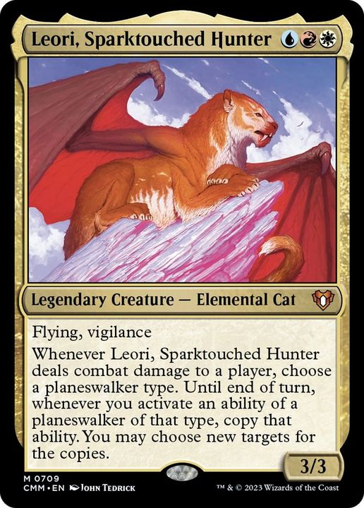 Leori, Sparktouched Hunter in the group Magic the Gathering / Types / Colors / Multicolors / R, U, W at Proxyprinters.com (19168)