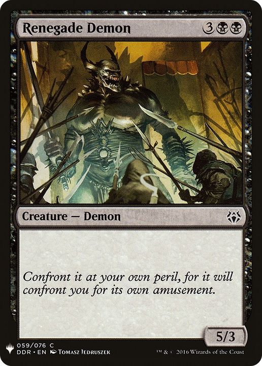 Renegade Demon in the group Magic the Gathering / Sets / The List at Proxyprinters.com (19169)