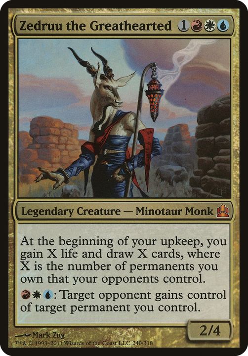 Zedruu the Greathearted in the group Magic the Gathering / Types / Colors / Multicolors / R, U, W at Proxyprinters.com (19173)