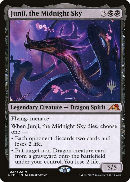 Junji, the Midnight Sky in the group Magic the Gathering / Sets / Kamigawa: Neon Dynasty Promos at Proxyprinters.com (19233)