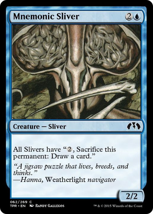 Mnemonic Sliver in the group Magic the Gathering / Types / Colors / Blue at Proxyprinters.com (19237)