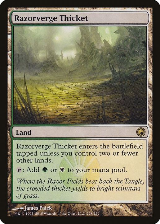 Razorverge Thicket in the group Magic the Gathering / Sets / Scars of Mirrodin at Proxyprinters.com (19243)