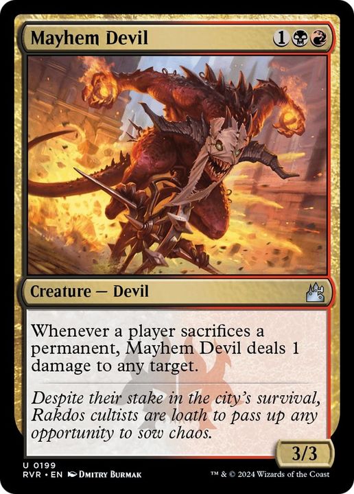 Mayhem Devil in the group Magic the Gathering / Types / Colors / Multicolors / B, R at Proxyprinters.com (19244)