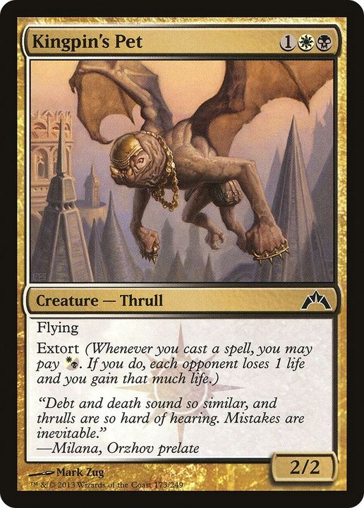 Kingpin's Pet in the group Magic the Gathering / Types / Colors / Multicolors / B, W at Proxyprinters.com (19256)