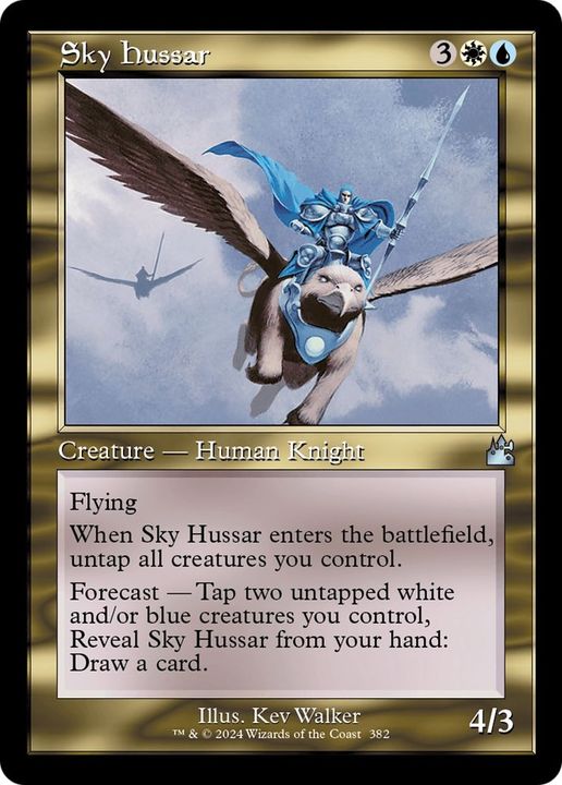 Sky Hussar in the group Magic the Gathering / Types / Colors / Multicolors / U, W at Proxyprinters.com (19260)