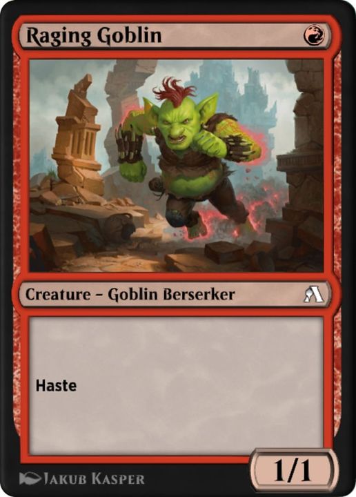 Raging Goblin in the group Magic the Gathering / Types / Creatures / Goblin at Proxyprinters.com (19297)