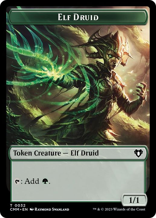 Elf Druid in the group Magic the Gathering / Sets / Commander Masters Tokens at Proxyprinters.com (19311)