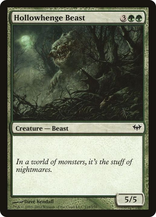 Hollowhenge Beast in the group Magic the Gathering / Types / Colors / Green at Proxyprinters.com (1936)