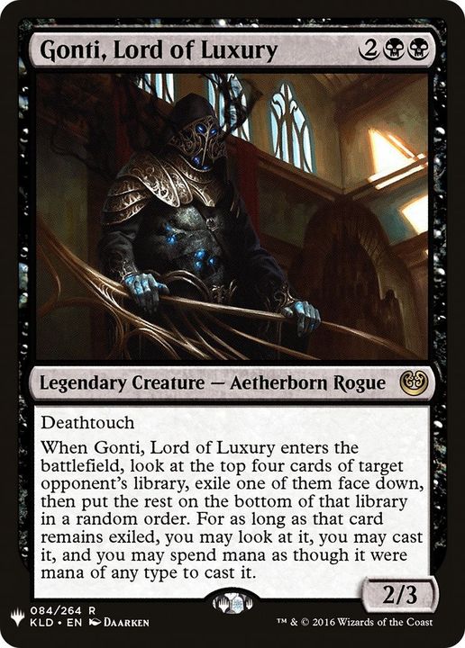 Gonti, Lord of Luxury in the group Magic the Gathering / Types / Colors / Black at Proxyprinters.com (19403)