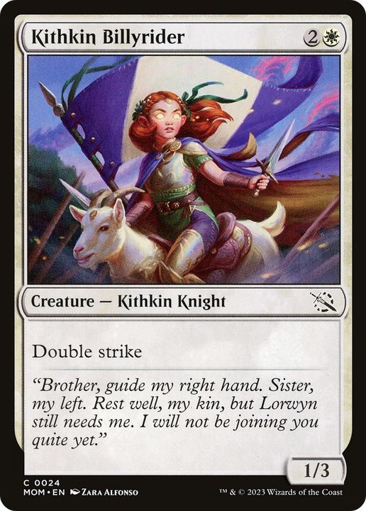 Kithkin Billyrider in the group Magic the Gathering / Types / Colors / White at Proxyprinters.com (1948)