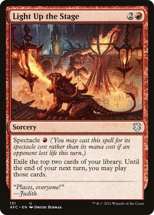 Light Up the Stage in the group Magic the Gathering / Types / Colors / Red at Proxyprinters.com (19516)