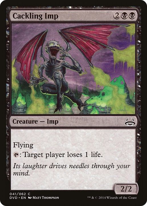 Cackling Imp in the group Magic the Gathering / Sets / Duel Decks Anthology: Divine vs. Demonic at Proxyprinters.com (19517)