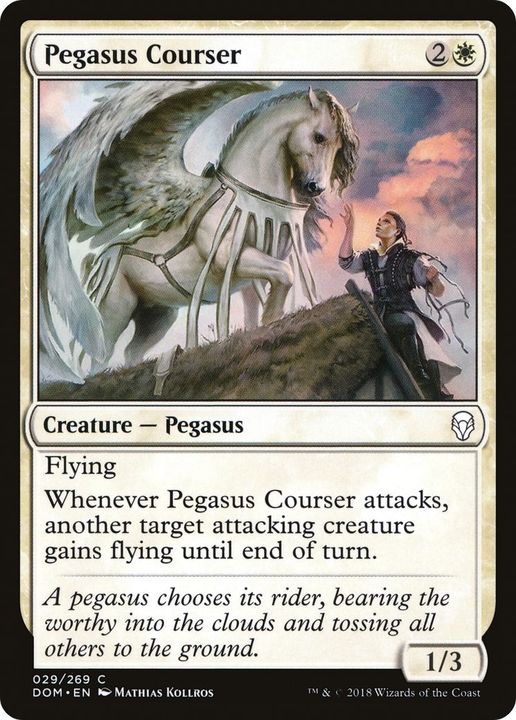 Pegasus Courser in the group Magic the Gathering / Types / Colors / White at Proxyprinters.com (19526)