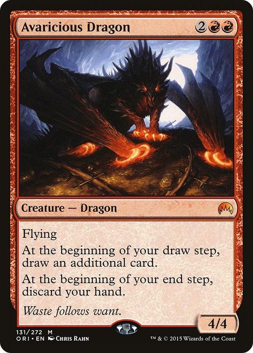 Avaricious Dragon in the group Magic the Gathering / Types / Colors / Red at Proxyprinters.com (19570)