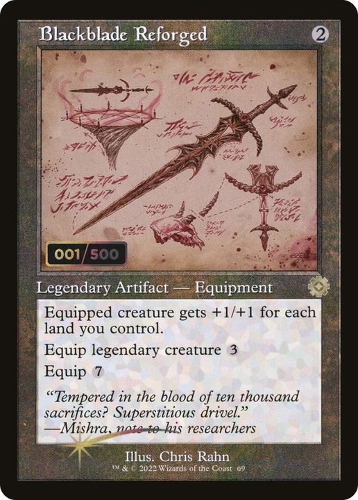 Blackblade Reforged in the group Magic the Gathering / Types / Artifacts / Legendary Artifact at Proxyprinters.com (19593)