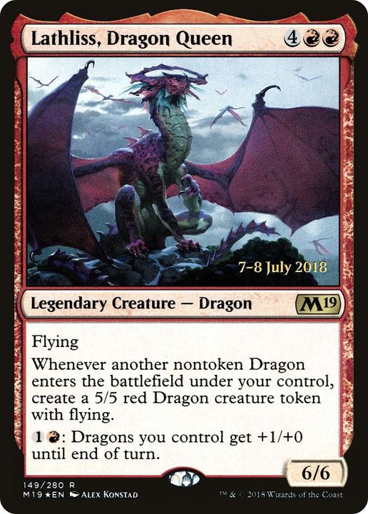 Lathliss, Dragon Queen in the group Magic the Gathering / Sets / Core Set 2019 Promos at Proxyprinters.com (19608)