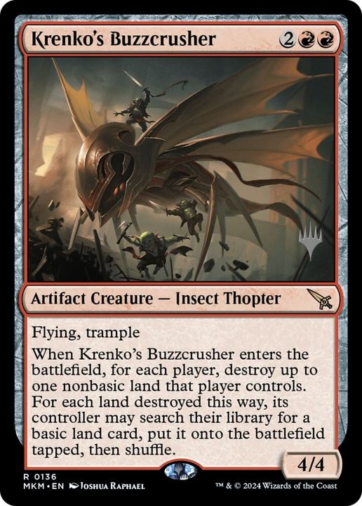 Krenko's Buzzcrusher in the group Magic the Gathering / Types / Colors / Red at Proxyprinters.com (19619)