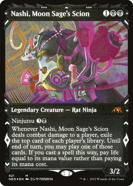 Nashi, Moon Sage's Scion in the group Magic the Gathering / Types / Colors / Black at Proxyprinters.com (19626)