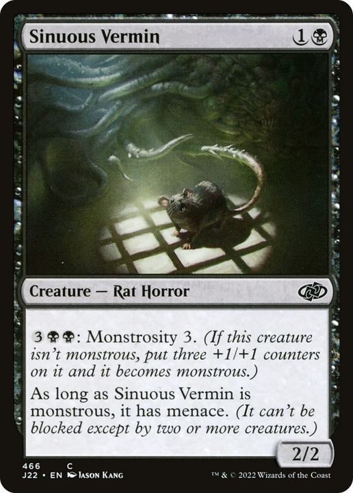 Sinuous Vermin in the group Magic the Gathering / Types / Colors / Black at Proxyprinters.com (19693)