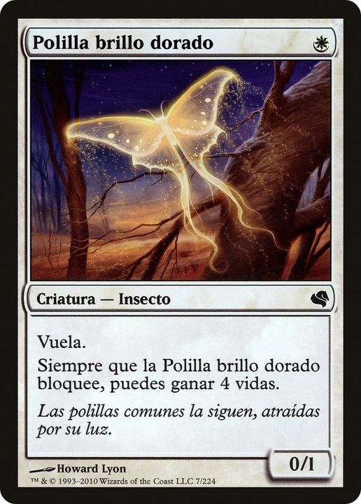 Goldenglow Moth in the group Magic the Gathering / Types / Colors / White at Proxyprinters.com (19694)