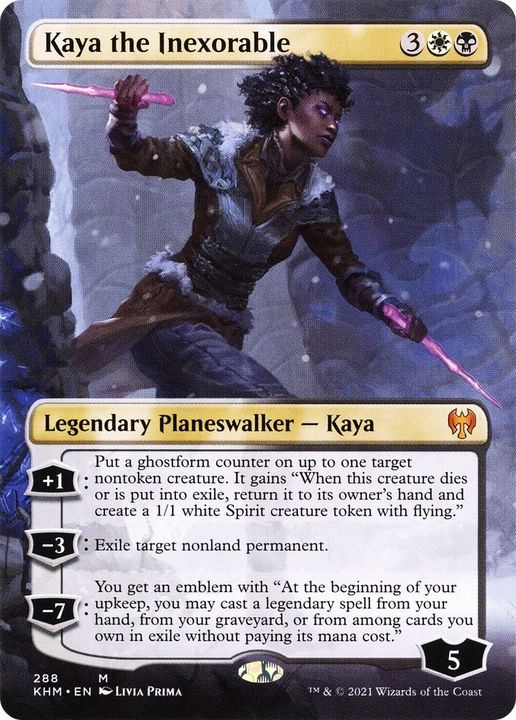 Kaya the Inexorable in the group Magic the Gathering / Types / Colors / Multicolors / B, W at Proxyprinters.com (19833)