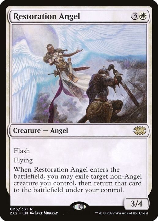 Restoration Angel in the group Magic the Gathering / Sets / Double Masters 2022 at Proxyprinters.com (19858)